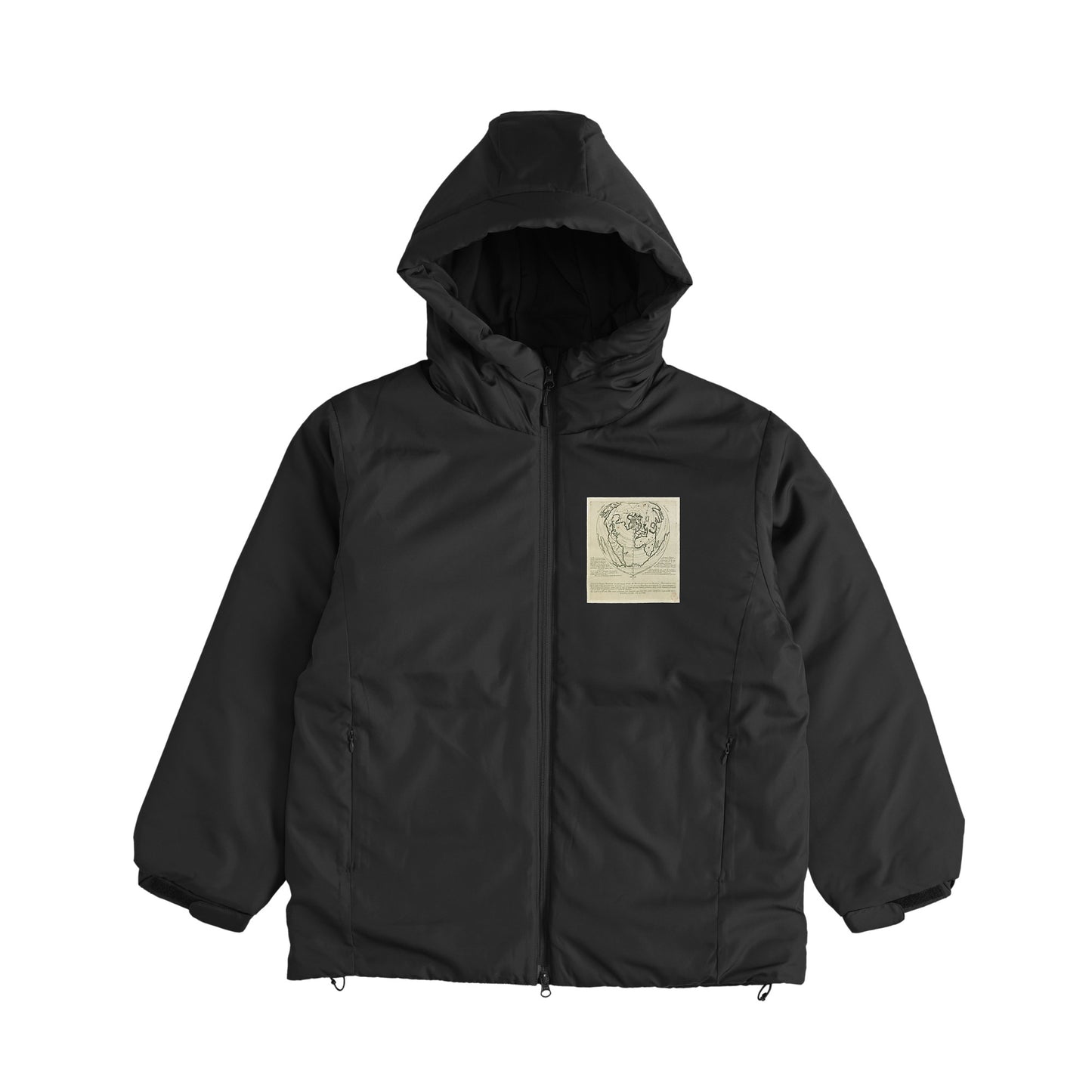 Oronce Fine - A Modern and Complete Map of the World black image