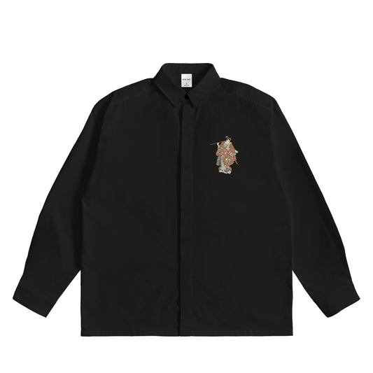 歌川國芳 - 龐德黑像