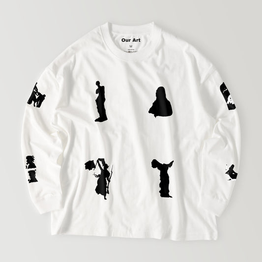 louvre  (White long sleeve t-shirt)