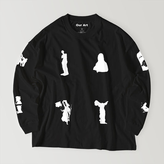 louvre  (Black long sleeve t-shirt)