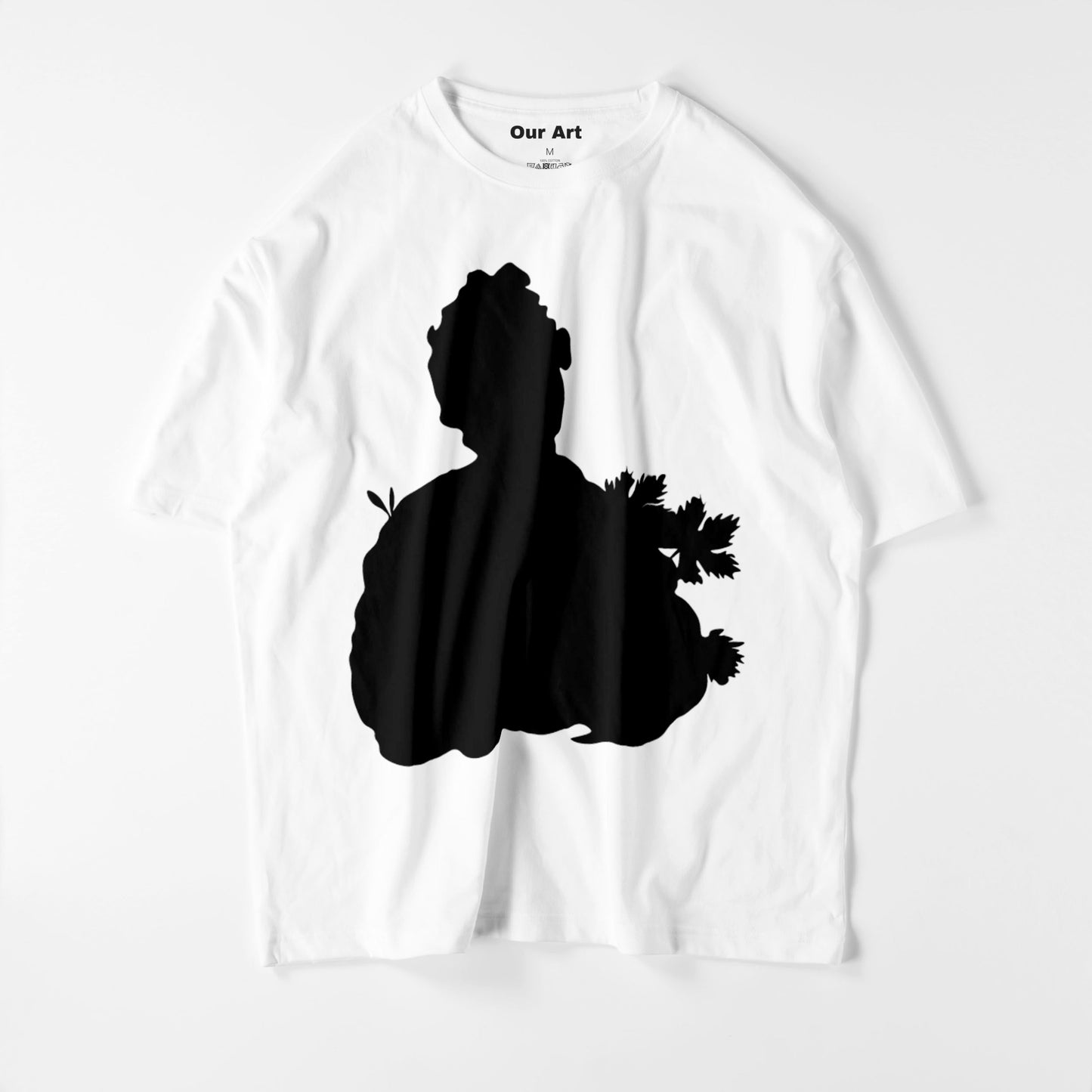 Niño con una canasta de fruta (camiseta blanca)