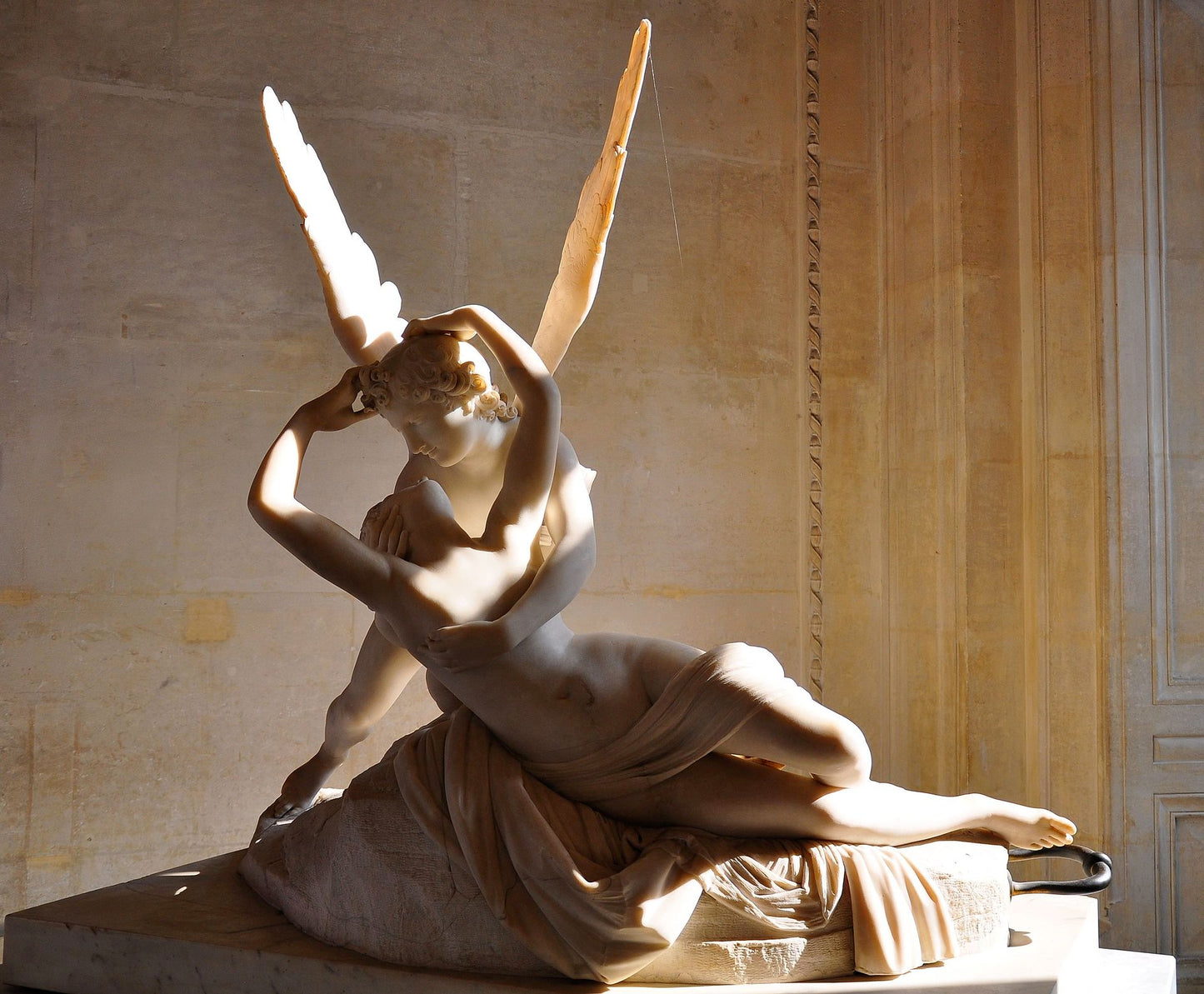 Psyche Revived by Cupid's Kiss  (Black t-shirt)