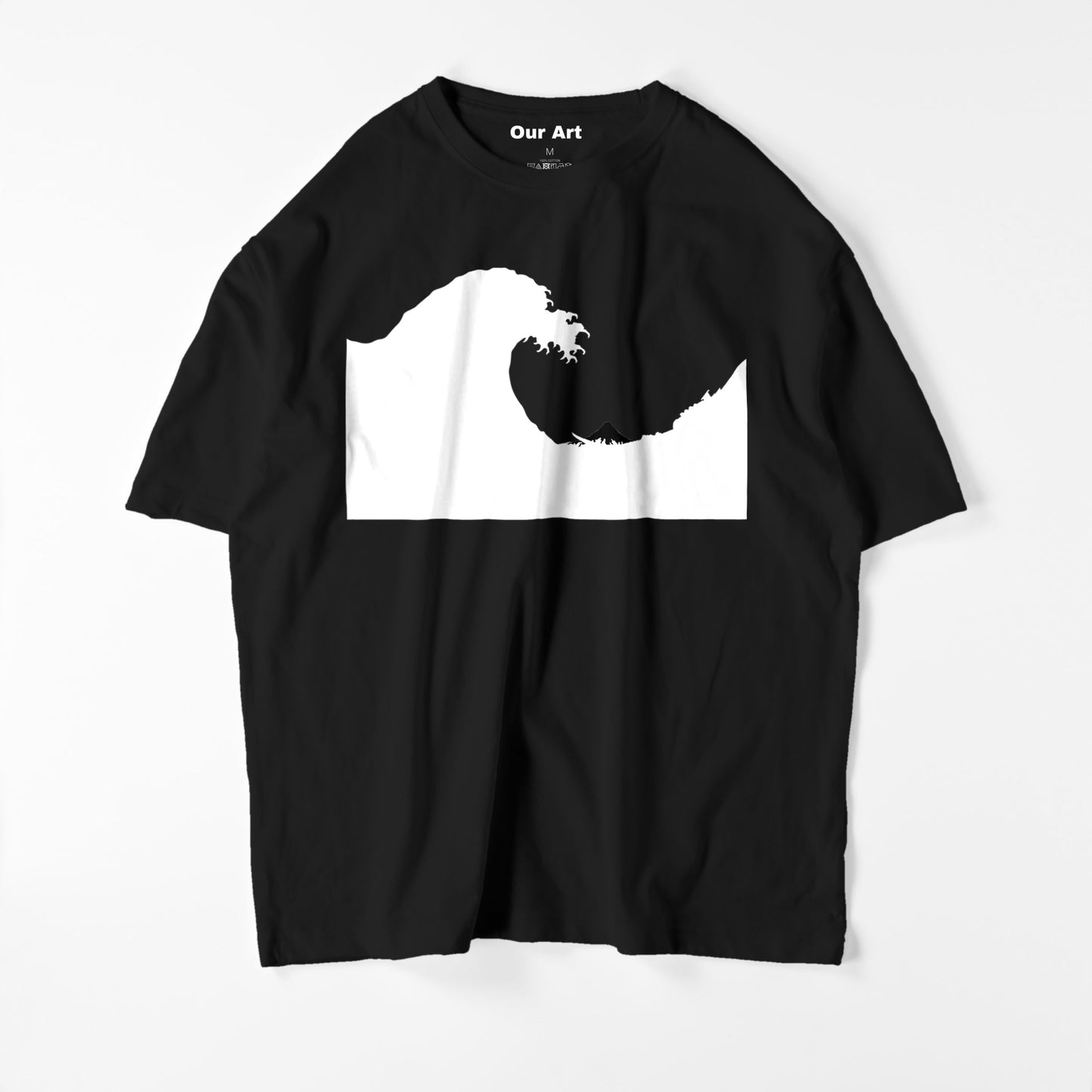 Gran ola de Kanagawa (camiseta negra)