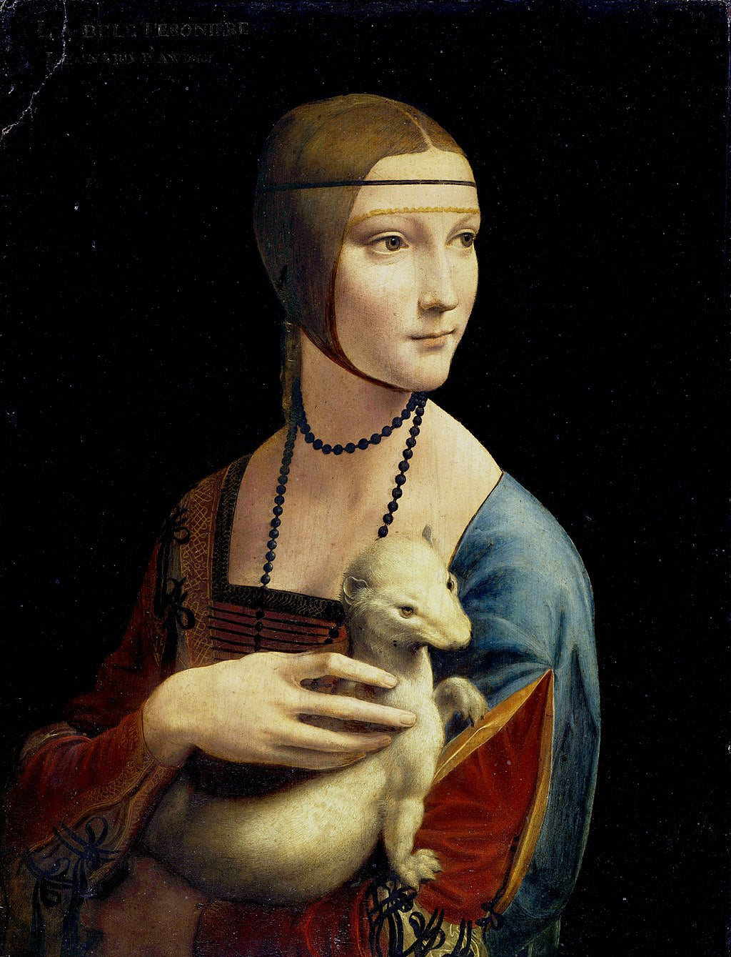 Lady with an Ermine  (Black t-shirt)