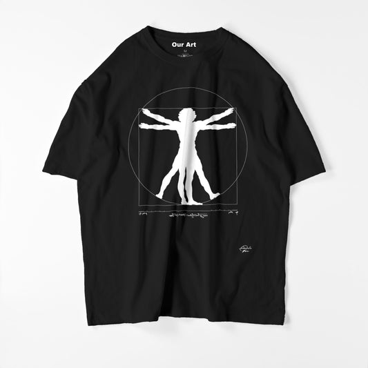 Vitruvian Man（黑色T卹）