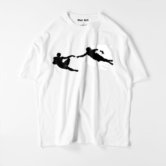 Creation of Adam  (White t-shirt)