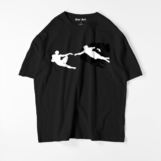 Creation of Adam  (Black t-shirt)