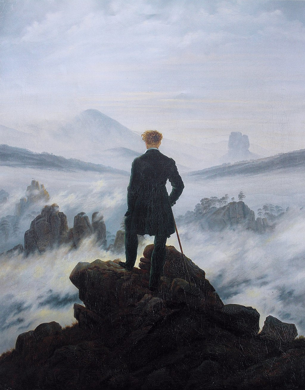 Wanderer above the Sea of Fog  (Black t-shirt)