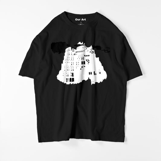 Tower of Babel  (Black t-shirt)