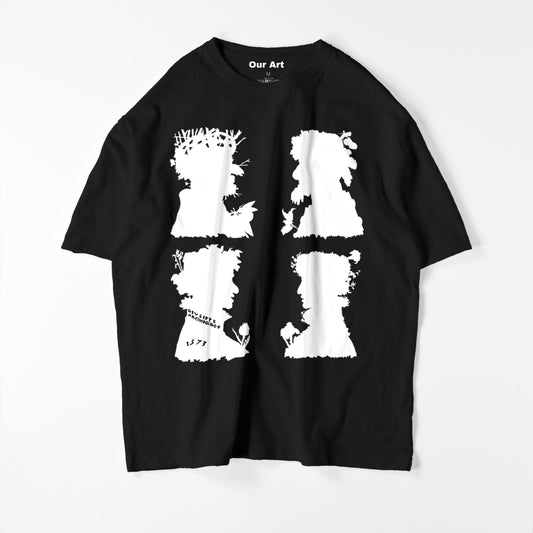 Four saisons (t-shirt noir)