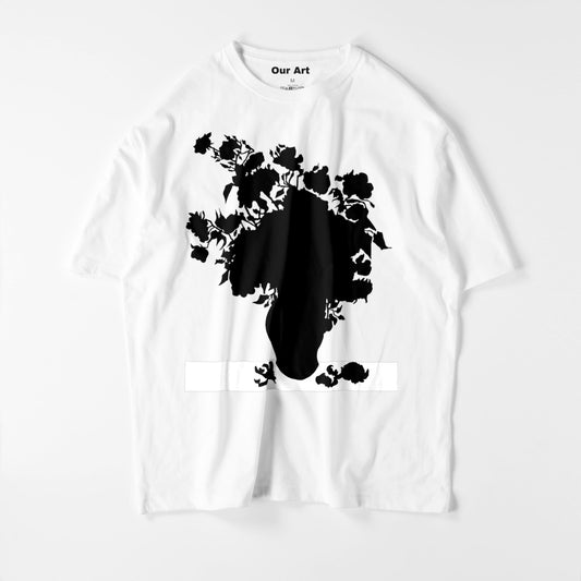 Rosas (camiseta blanca)