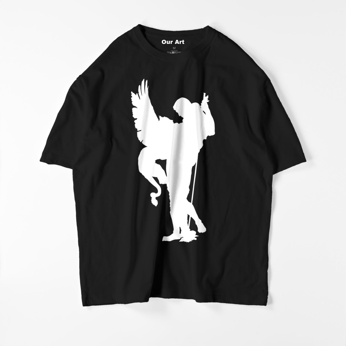 Edipo y la esfinge (camiseta negra)