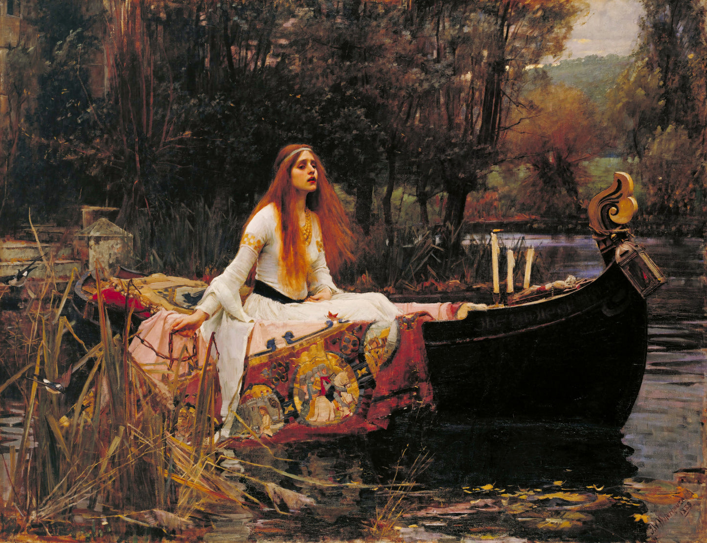 Lady of Shalott  (Black t-shirt)