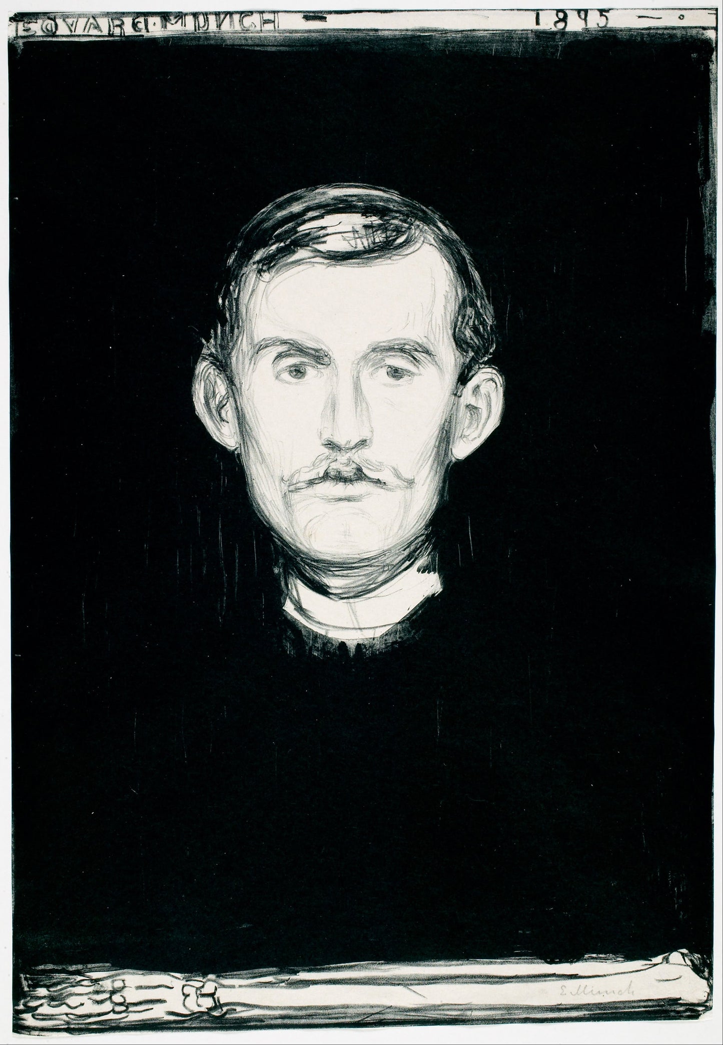 Self-Portrait with Skeleton Arm  (Black t-shirt)