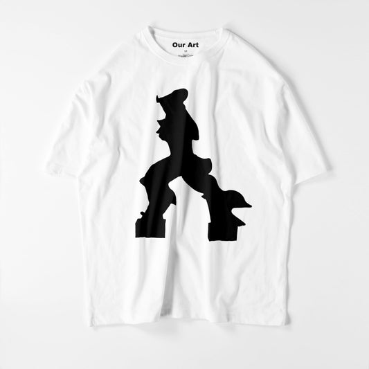 Formes uniques de continuité dans l'espace (t-shirt blanc)