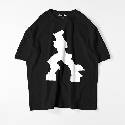 Unique Forms of Continuity in Space  (Black t-shirt)