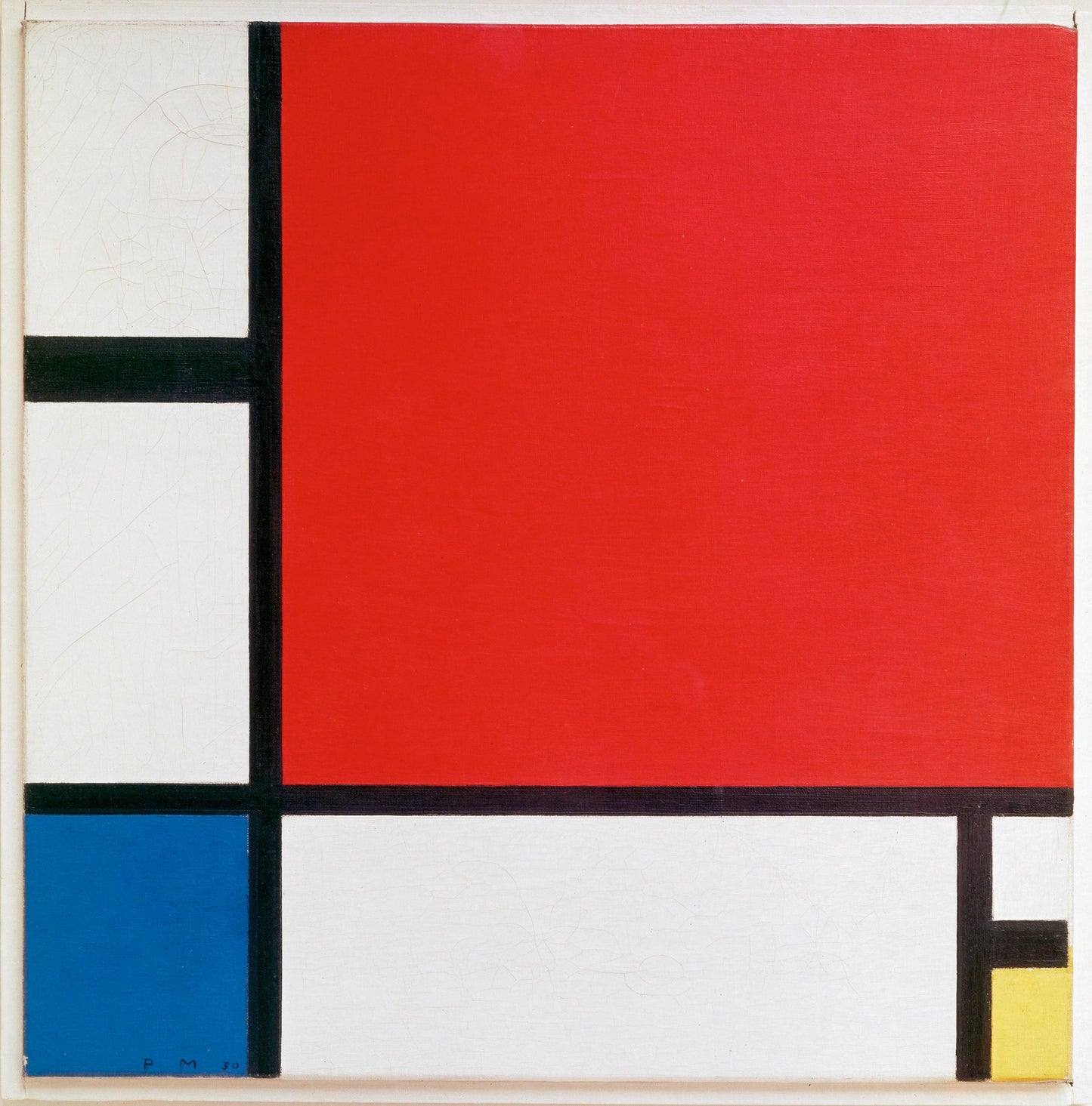 Composition II in Red, Blue, and Yellow  (Black t-shirt)